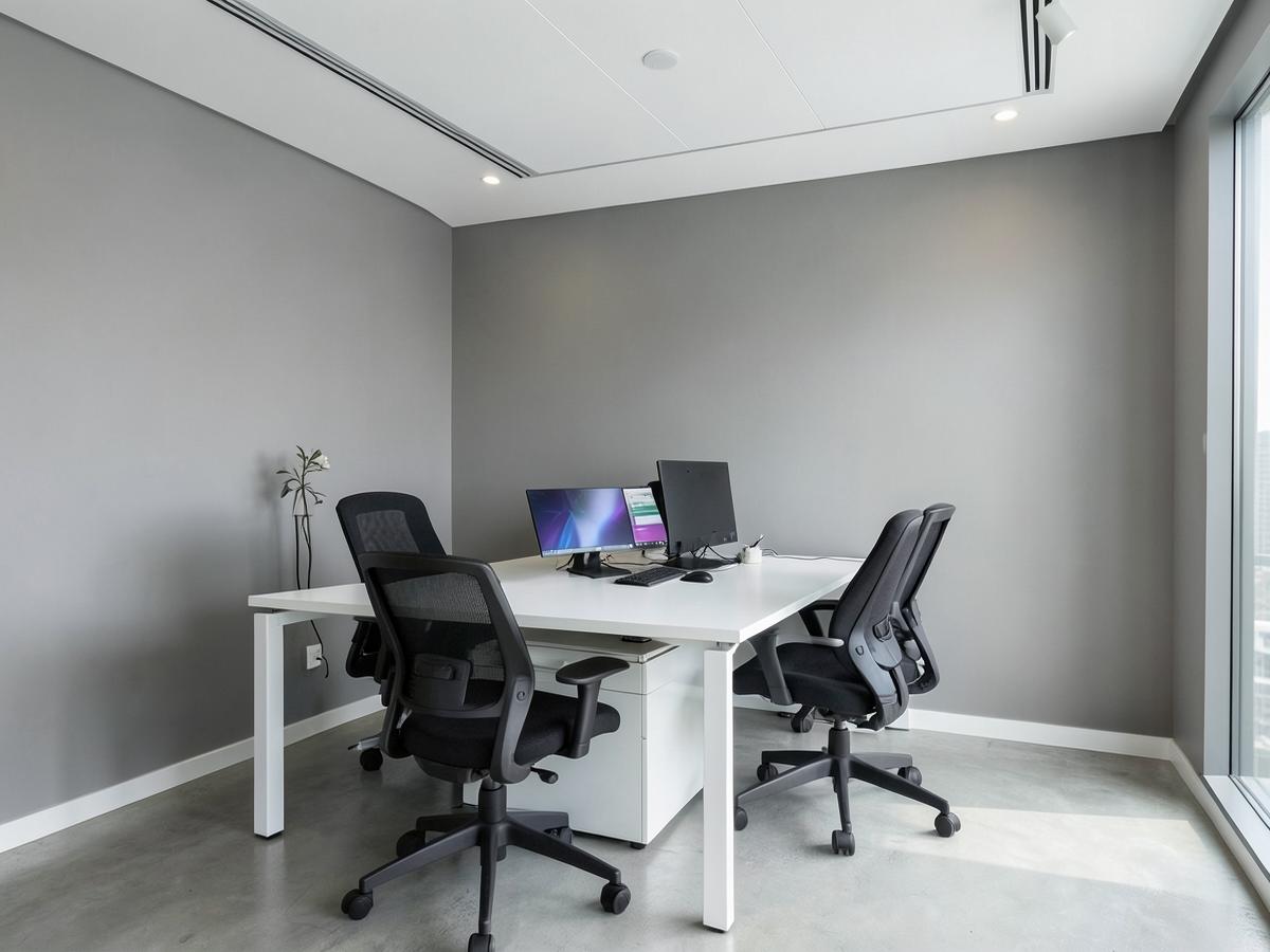 Newly painted commercial office